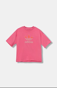 Детская хлопковая футболка adidas Originals