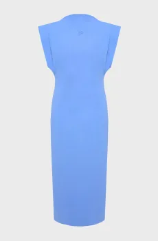 Женское голубое платье JERSEY Голубой S Karl Lagerfeld A2W13059