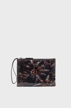 Женский черный кошелек с узором PLAY POUCH II Черный ONESIZE Diesel X10274 P6019