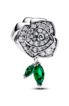 Намистина "Блискуча квітка троянди"