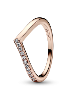 Каблучка Wish з інкрустацією наполовину