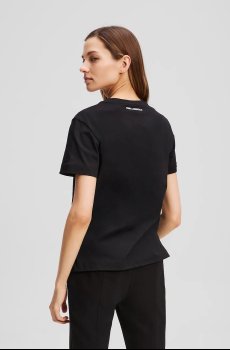 Хлопковая футболка Karl Lagerfeld IKON SKETCH