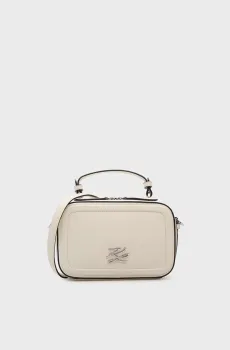 Женская белая кожаная сумка AUTOGRAPH Белый ONESIZE Karl Lagerfeld B1W30269