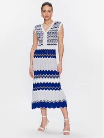 Morgan Трикотажна сукня 231-RMGUI Голубий Regular Fit Morgan Трикотажна сукня 231-RMGUI Голубий Regular Fit