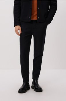 Reserved - Штани carrot fit із зав’язкою - чорний - 489GC-99X