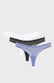 Женские трусики (3 шт) Разноцветный XS Calvin Klein LV00QD5300