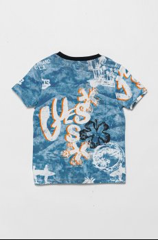 Детская хлопковая футболка Guess