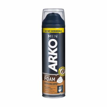 Пена для бритья тонизирующая ARKO Men Shaving Foam Energizing Coffee с экстрактом кофейных зерен, 200 мл Пена для бритья тонизирующая ARKO Men Shaving Foam Energizing Coffee с экстрактом кофейных зерен, 200 мл
