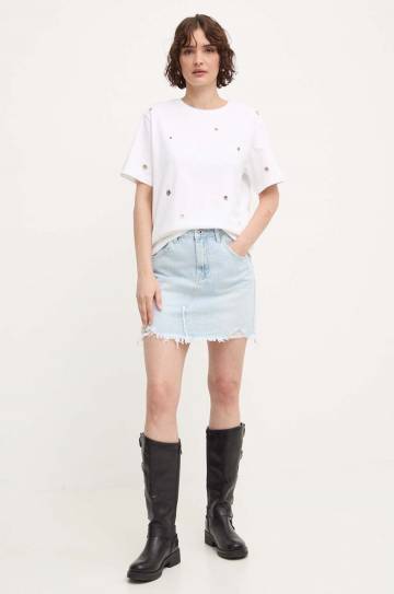 Джинсовая юбка Answear Lab mini карандаш Джинсовая юбка Answear Lab mini карандаш