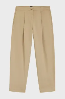 Женские бежевые брюки Бежевый 38 BOSS 50556593;222
