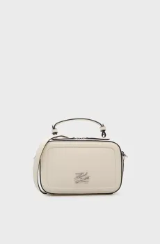 Женская белая кожаная сумка AUTOGRAPH Белый ONESIZE Karl Lagerfeld B1W30269
