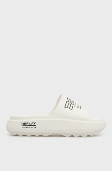 Женские белые слайдеры Белый 41 Replay GWF6O .000.C0001S