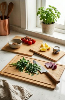 Обробні дошки, 3 шт. - бежевий