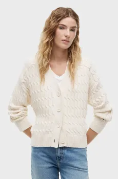 Женский белый кардиган CARDI Белый L Tommy Hilfiger WW0WW50078