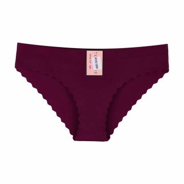 Трусики женские 1127 бесшовные, размер M/L, бордовые