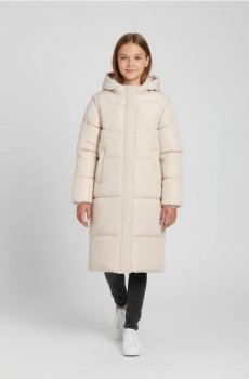 Пальто зі знімними рукавами - нюдовий
