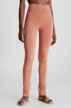 Женские персиковые леггинсы SENSUAL KNITTED Оранжевый M Calvin Klein K20K205705
