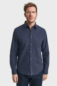 Мужская темно-синяя рубашка FLANNEL Синий L Gant 3250227