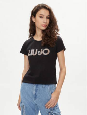 Liu Jo Футболка VA4105 JS003 Чорний Regular Fit Liu Jo Футболка VA4105 JS003 Чорний Regular Fit