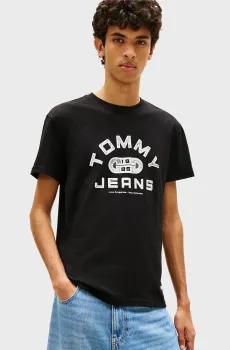 Мужская черная футболка TJ GYM Черный L Tommy Jeans DM0DM22551