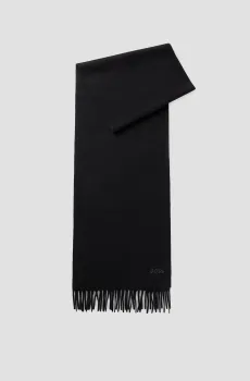 Мужской черный кашемировый шарф Черный ONESIZE BOSS 50519832;001