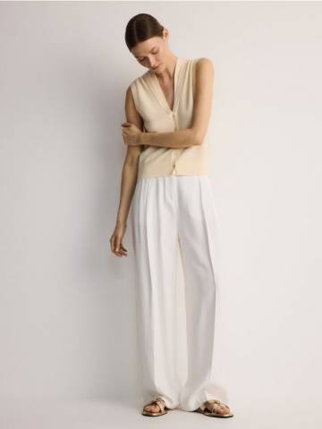 Reserved - Шльопанці шкіряні з пряжками - золотий - 5906Y-GLD