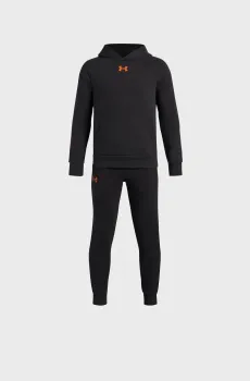 Детский черный спортивный костюм (худи, брюки) UA Rival Fleece Suit Черный 7 Under Armour 1379802-003