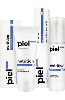Комплекс для лица Piel Cosmetics для питания и защиты кожи (маска, 75 мл + крем, 50 мл)