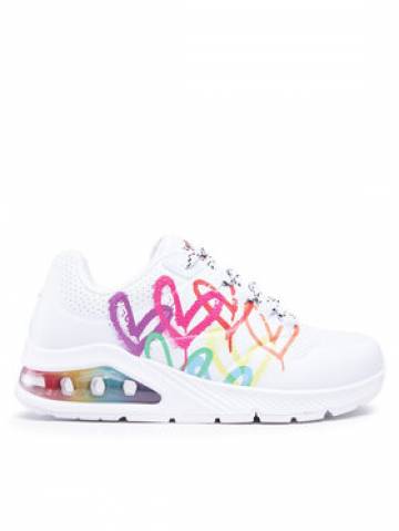 Skechers Снікерcи Uno 2 Floating Love 155521/WHT Білий Skechers Снікерcи Uno 2 Floating Love 155521/WHT Білий