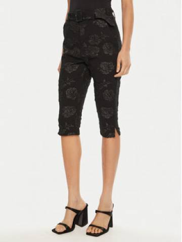 ROTATE Штани-капрі 113305 Чорний Skinny Fit