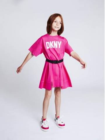 DKNY Повсякденна сукня D32865 S Рожевий Regular Fit DKNY Повсякденна сукня D32865 S Рожевий Regular Fit