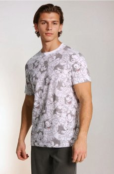 Бавовняна футболка з коротким рукавом Felix the Cat - білий