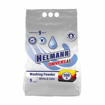 Стиральный порошок Helmann Universal для всех типов стирки, 100 стирок, 9 кг