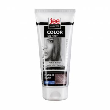 Тонирующий бальзам для волос Jee Cosmetics Color Toner Balm 911 Platinum Blond, 150 мл Тонирующий бальзам для волос Jee Cosmetics Color Toner Balm 911 Platinum Blond, 150 мл
