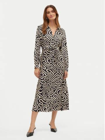 Vero Moda Сукня-сорочка Vigdis 10323267 Чорний Regular Fit Vero Moda Сукня-сорочка Vigdis 10323267 Чорний Regular Fit