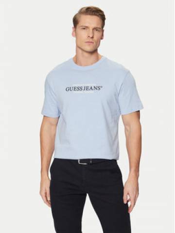 Guess Jeans Футболка M4YI42 K8FQ4 Голубий Regular Fit Guess Jeans Футболка M4YI42 K8FQ4 Голубий Regular Fit