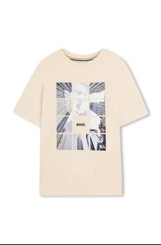 Детская хлопковая футболка BOSS