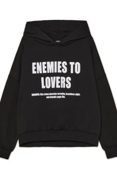 Cropp - Чорне худі з принтом - чорний