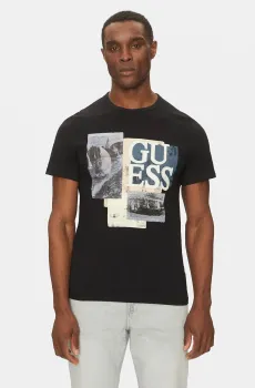 Мужская черная футболка Черный XL Guess M5GI04.I3Z14;JBLK