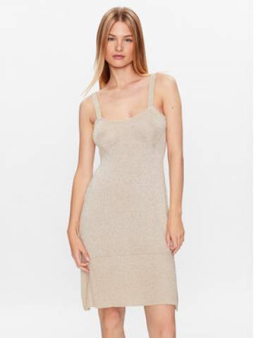 Guess Трикотажна сукня Marion W3GK35 Z36K0 Бежевий Slim Fit Guess Трикотажна сукня Marion W3GK35 Z36K0 Бежевий Slim Fit