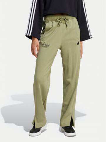 adidas Спортивні штани Signature Graphic JI6524 Зелений Loose Fit adidas Спортивні штани Signature Graphic JI6524 Зелений Loose Fit