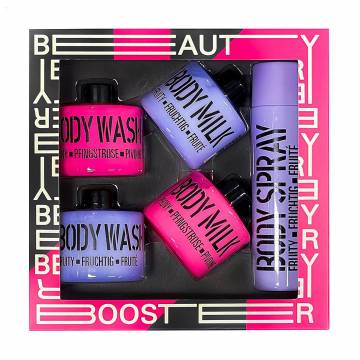 Уценка! Набор для тела Mades Cosmetics Beauty Booster Фруктовый коктейль и розовый пион, 5 предметов Уценка! Набор для тела Mades Cosmetics Beauty Booster Фруктовый коктейль и розовый пион, 5 предметов