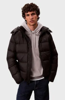 Мужской черный пуховик ZIP OFF Черный XL Calvin Klein Jeans LV04RC518G