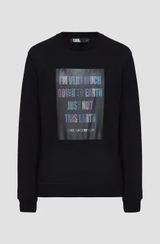 Мужской черный свитшот Черный M Karl Lagerfeld 534910.705022;990