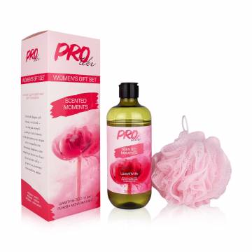 Подарочный набор для волос Protebe Scented Moments (шампунь, 500 мл + мочалка-бант, 1 шт)