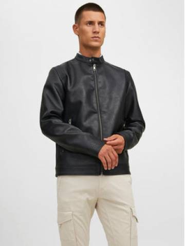 Jack&Jones Куртка зі штучної шкіри Rocky 12223141 Чорний Regular Fit Jack&Jones Куртка зі штучної шкіри Rocky 12223141 Чорний Regular Fit
