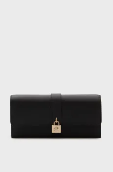 Женский черный кожаный кошелек AUTOGRAPH Черный ONESIZE Karl Lagerfeld B1W32026