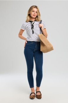 Бавовняна футболка з кишенею - різнобарвний