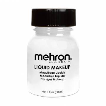Жидкий грим для лица и тела Mehron Liquid Makeup, White, 30 мл Жидкий грим для лица и тела Mehron Liquid Makeup, White, 30 мл