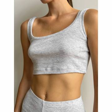 Топ женский Miso Рибана, мини, серый, размер M (13644) Топ женский Miso Рибана, мини, серый, размер M (13644)